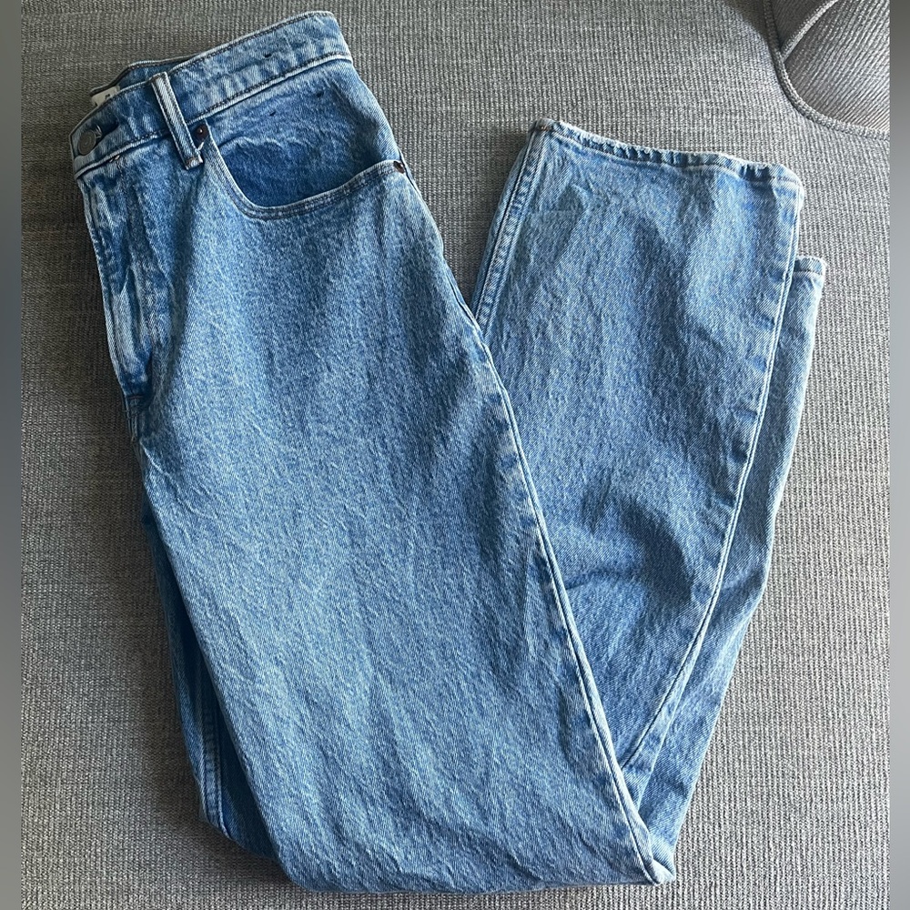 Abercrombie & Fitch Curve Love Straight Jeans